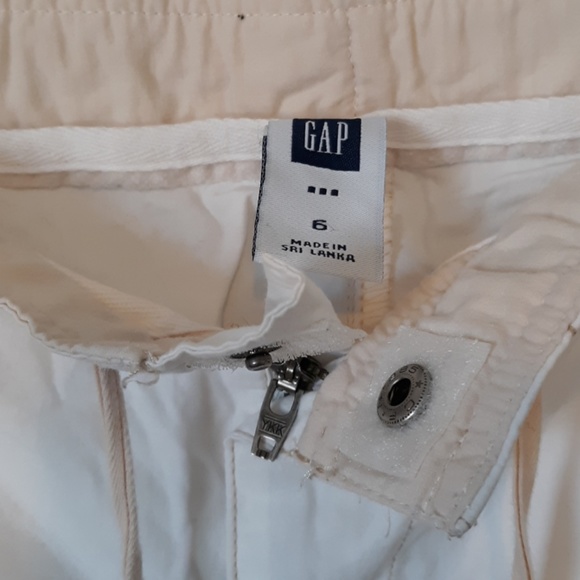 Gap White Drawstring Capris, size 6 - Picture 2 of 5